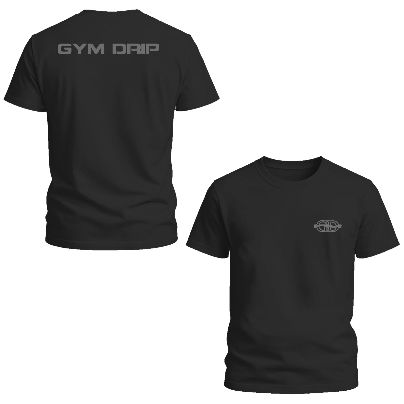 Plain Black T-Shirt | Soft Breathable Crew Neck Tee for Men