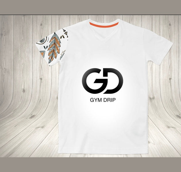 GYM DRIP MEN'S PERFORMANCE WHITE T-SHIRT