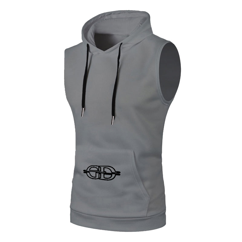 Mens Sleeveless Hoodie Gym Fitness Muscle Tank Top Hooded Vest Sportswear